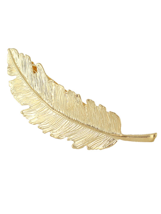 Hair Accessories Gold Silver Feather Metal Hairgrips Hair Clips Hair Barrettes-1