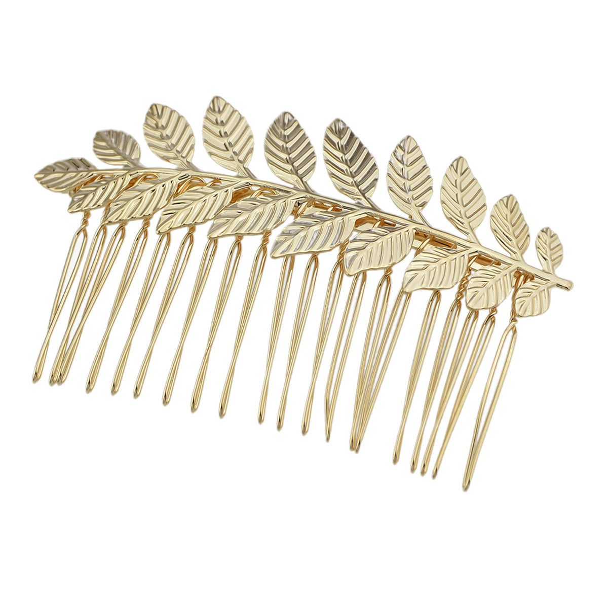 Costume Hair Accessories Gold Silver Leaf Hair Comb Hair Clips Girls Headpiece-0