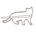 Hair Accessories Minimalist Gold Silver Metal Cat Hairgrips Hair Clips Hairpin-1