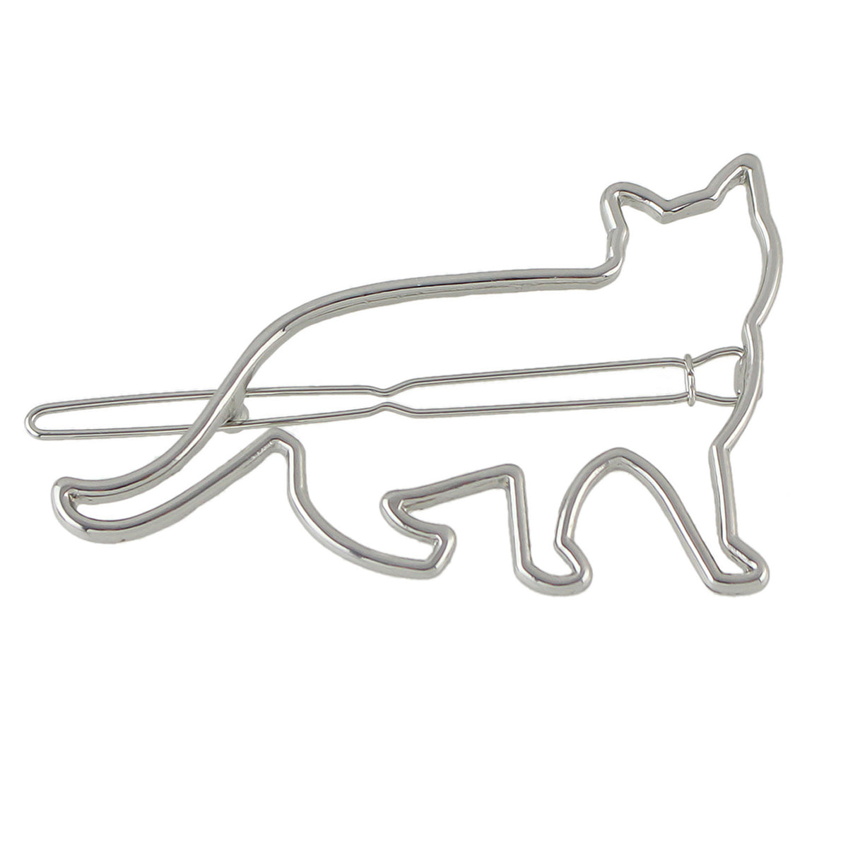 Hair Accessories Minimalist Gold Silver Metal Cat Hairgrips Hair Clips Hairpin-1