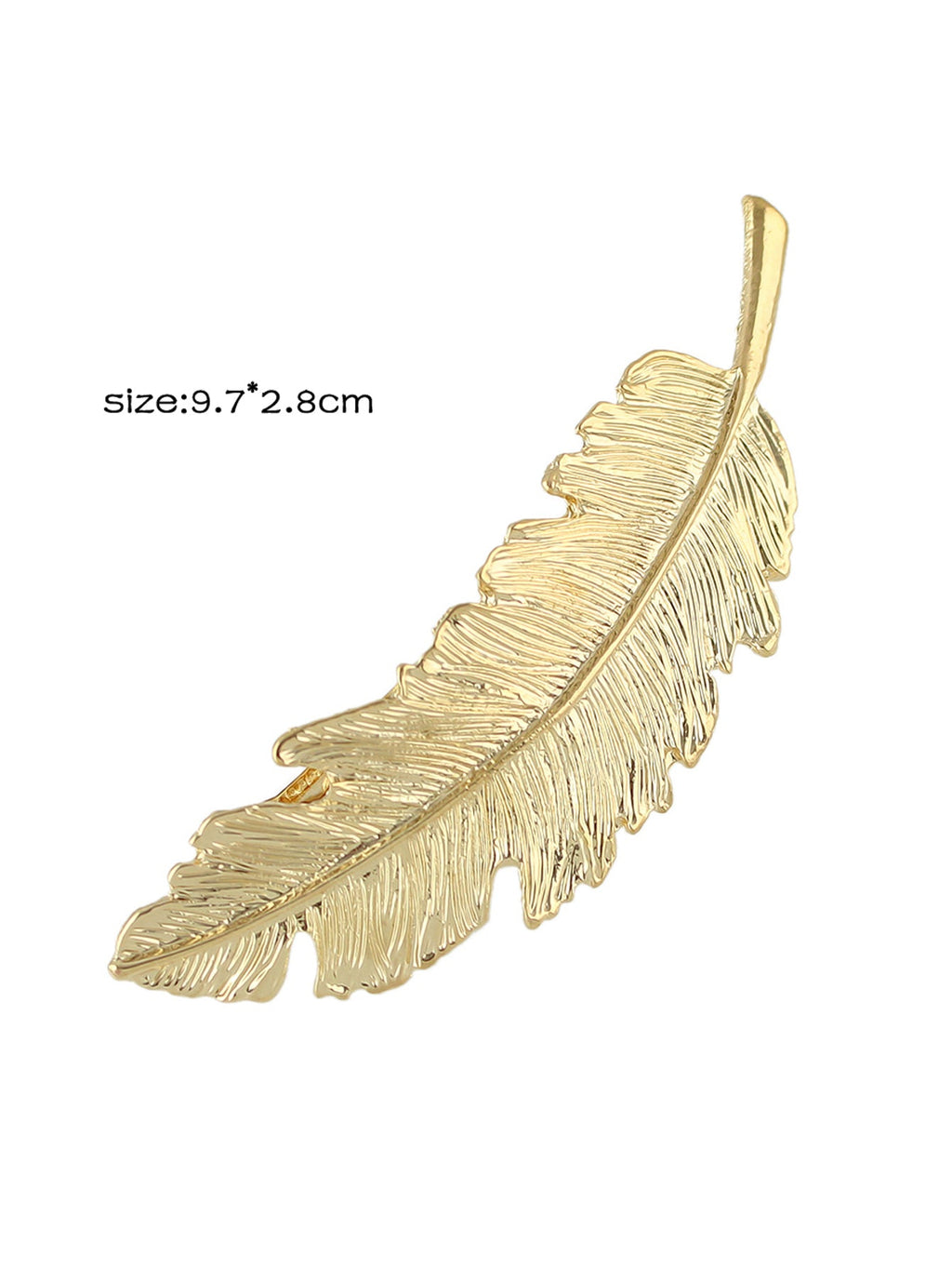 Hair Accessories Gold Silver Feather Metal Hairgrips Hair Clips Hair Barrettes-2