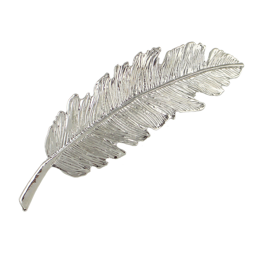 Hair Accessories Gold Silver Feather Metal Hairgrips Hair Clips Hair Barrettes-5